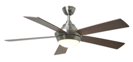 Harbor Breeze Platinum Portes 52-in Brushed Nickel Downrod Mount Ceiling Fan with Light Kit and Remote