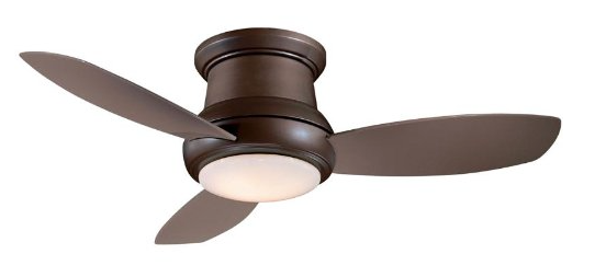 Minka-Aire F518-ORB 44-inch Concept II Flush Mount Ceiling Fan with light