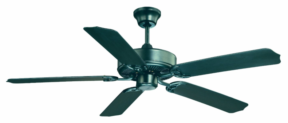 Savoy House 52-EOF-5MB-FB 52-Inch Nomad Outdoor Ceiling Fan, Flat Black Finish with Wet Rated Flat Black Blades