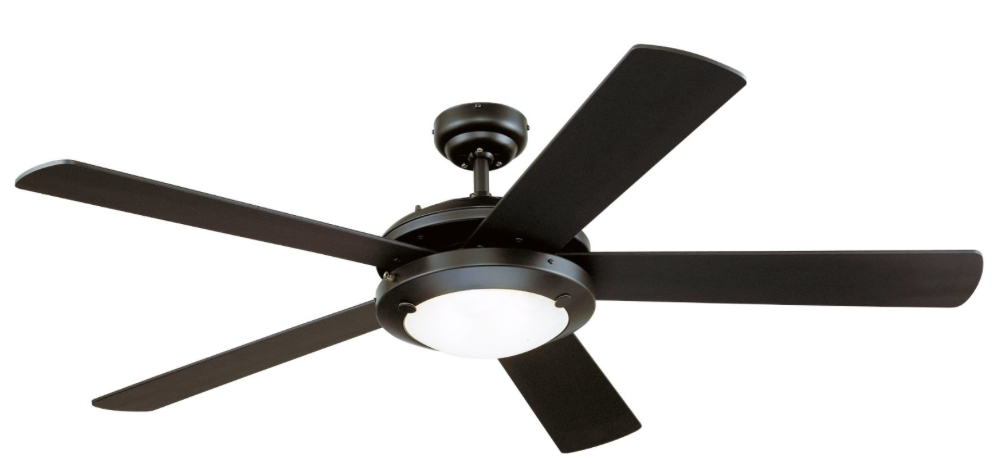 Westinghouse 7801665 Comet Two-Light 52-Inch Reversible Five-Blade Indoor Ceiling Fan