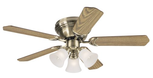 Westinghouse 7851000 Contempra Trio Three-Light 42-Inch Reversible Five-Blade Indoor Ceiling Fan