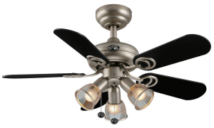 Hampton Bay San Marino 36 inch Brushed Steel Ceiling Fan