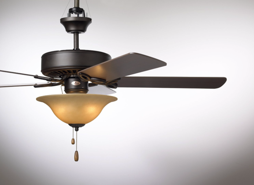 Emerson Ceiling Fans CF712ORB Pro Series Indoor Ceiling Fan With Light 50-Inch Blades Oil Rubbed Bronze Finish - side view