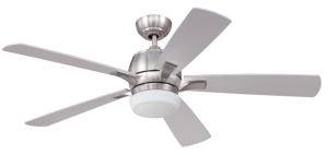 Craftmade PU52SS5 Pulsar Stainless Steel 52 inch Ceiling Fan with Light and Remote Control