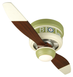 Craftmade WB242SC 42-Inch Warplane 2-Blade Ceiling Fan with Integrated Light Kit Sopwith Camel