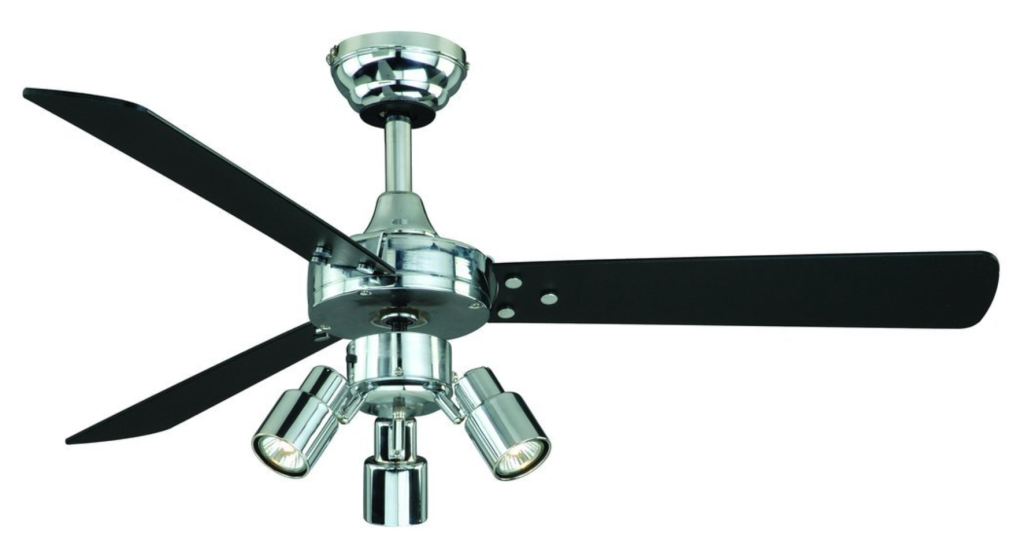 AireRyder F0003 Cyrus 42-Inch Ceiling Fan Chrome